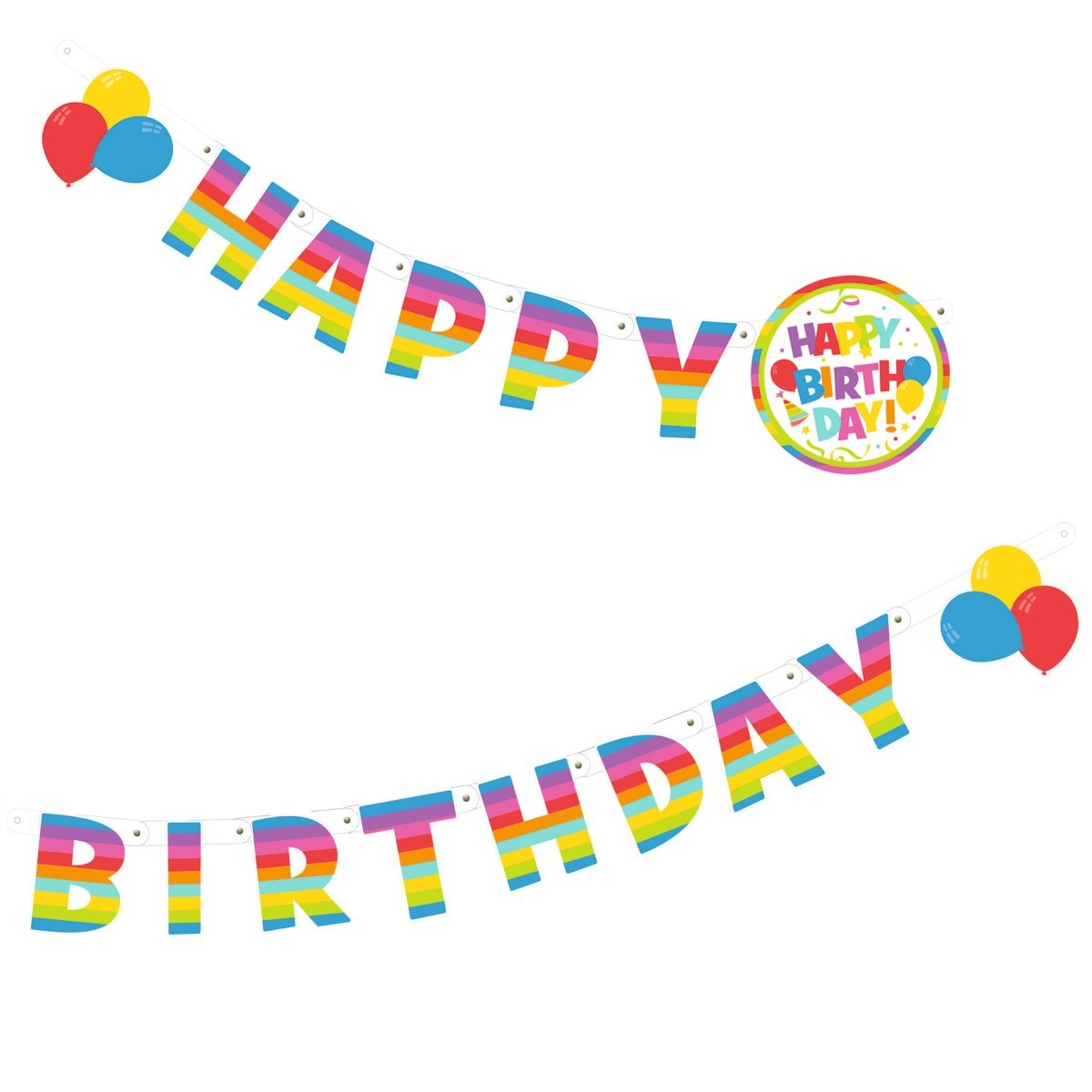 фото Гирлянда "happy birthday", 1,6х110 м herlitz