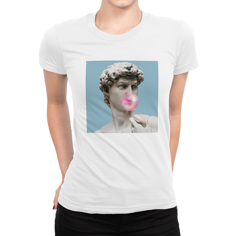 фото Футболка женская dream shirts статуя давида белая 3xl