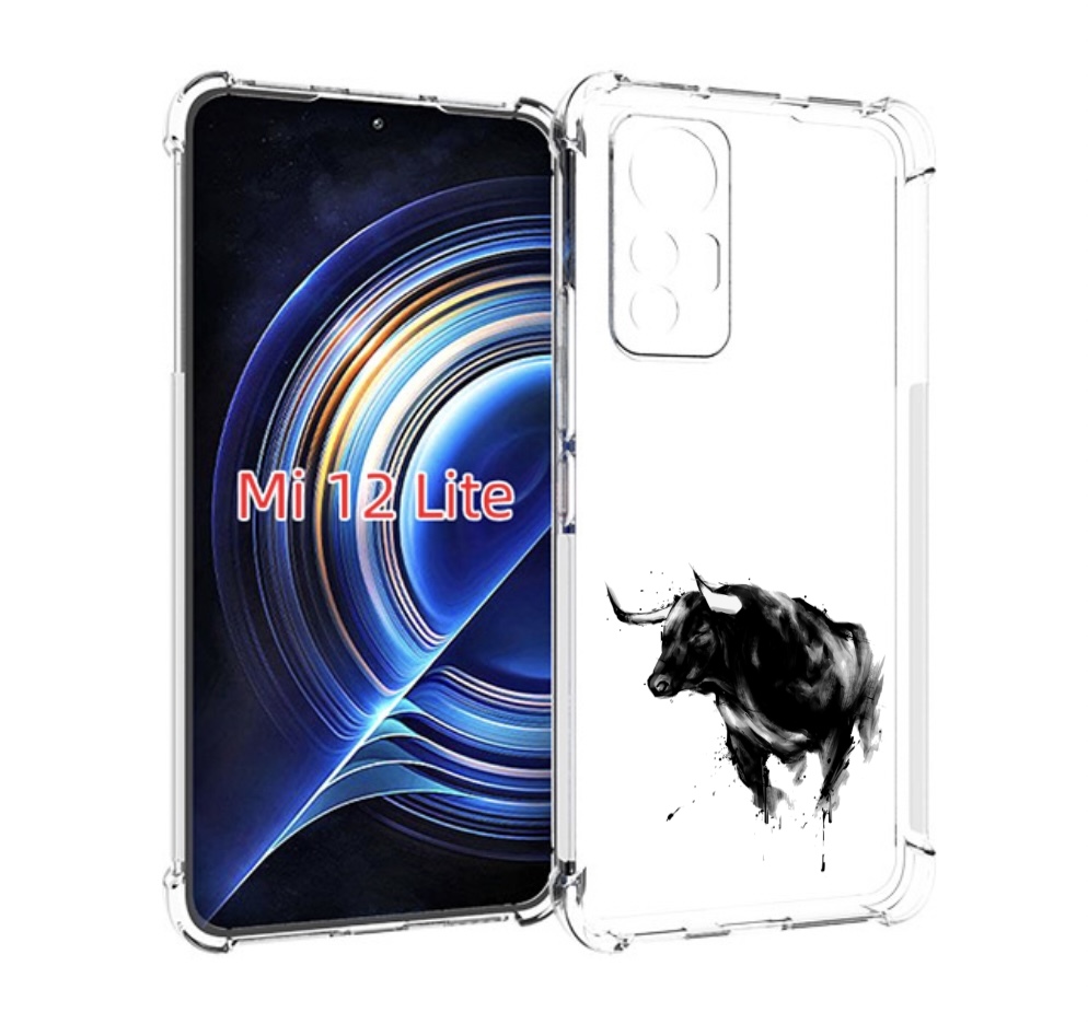 

Чехол MyPads бык для Xiaomi 12 Lite, Прозрачный, Tocco