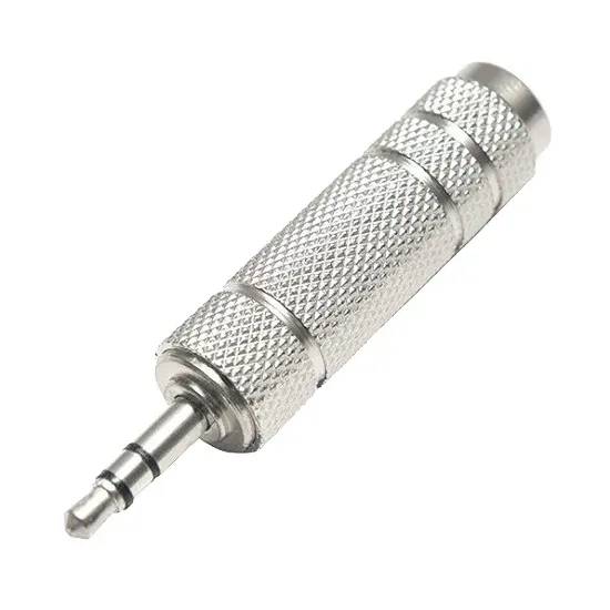 

Переходник аудио PREMIER-AV 6.3 - 3.5 Jack, Серебристый