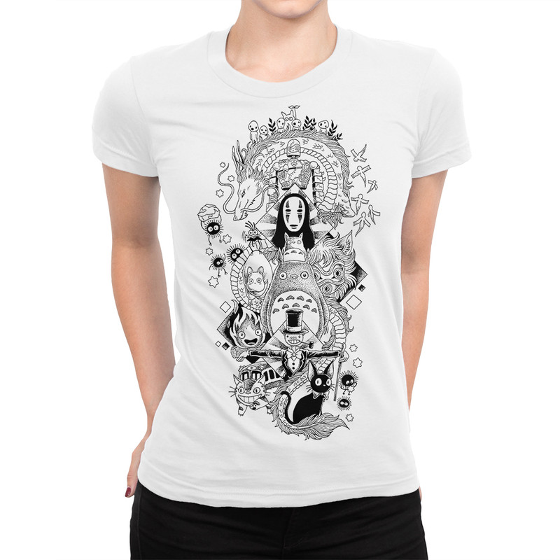 

Футболка женская Dream Shirts Студия Гибли белая L, Белый, Студия Гибли