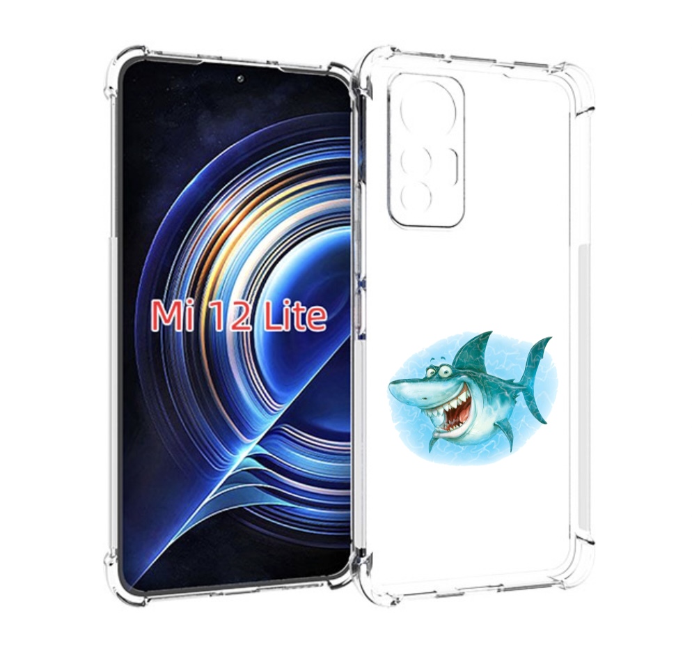 

Чехол MyPads веселая акула для Xiaomi 12 Lite, Прозрачный, Tocco