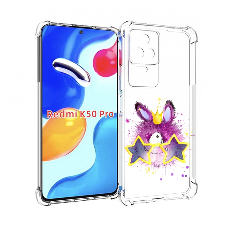 

Чехол MyPads Шуршуля для Xiaomi Redmi K50/K50 Pro, Прозрачный, Tocco