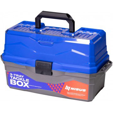 фото Ящик для снастей nisus tackle box трехполочный синий n-tb-3-b