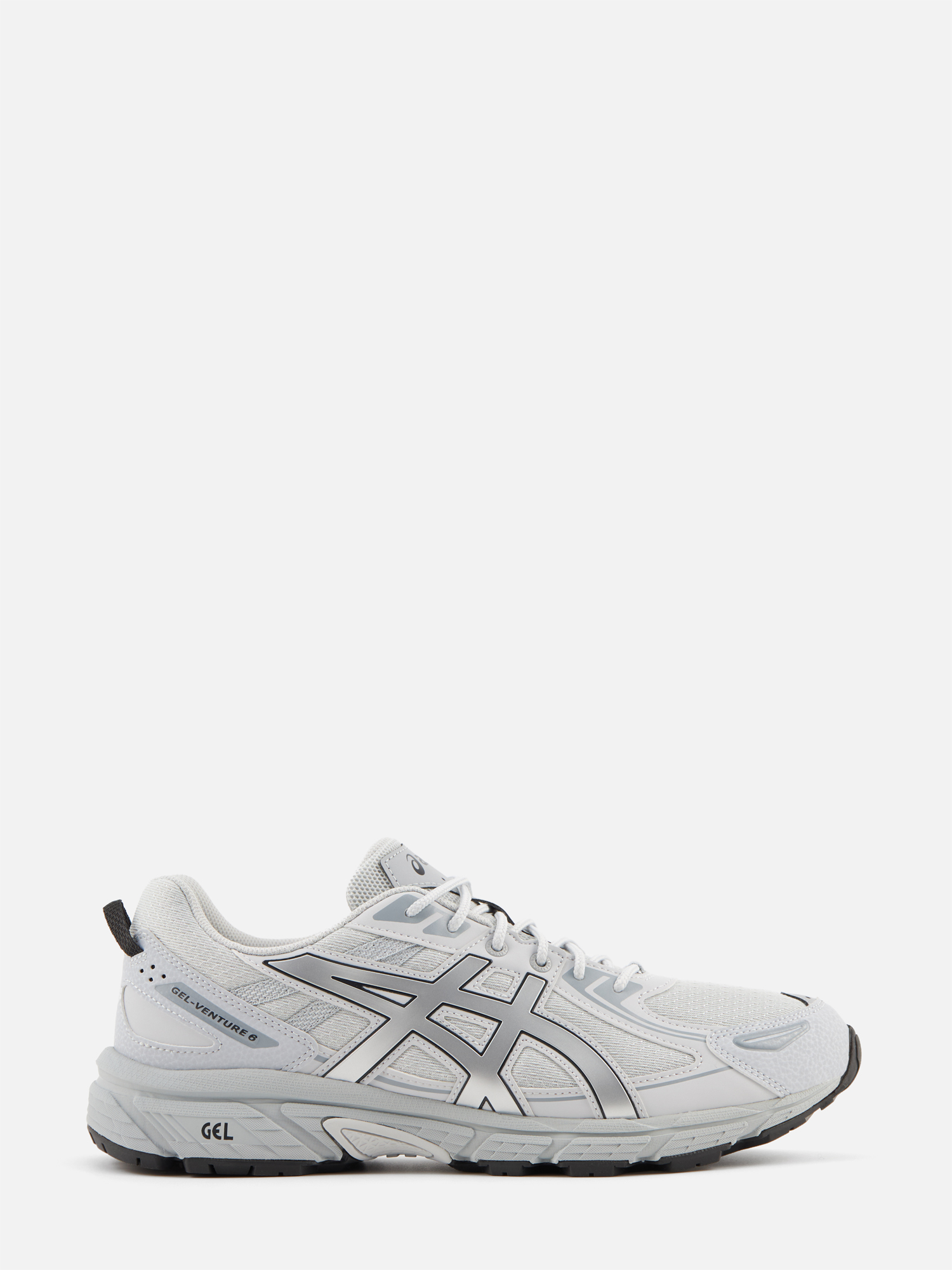 

Кроссовки унисекс Asics 1203A297 серо-серебристые US 4, Серый, 1203A297