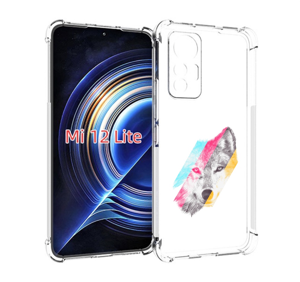

Чехол MyPads волк градиент для Xiaomi 12 Lite, Прозрачный, Tocco