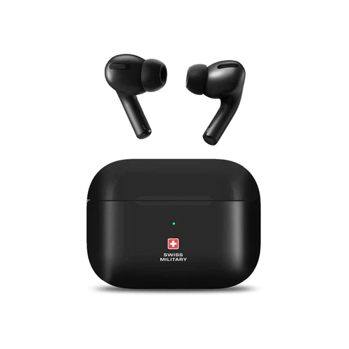 фото Беспроводные наушники swiss military in ear true wireless earbuds black (sm-victor1)