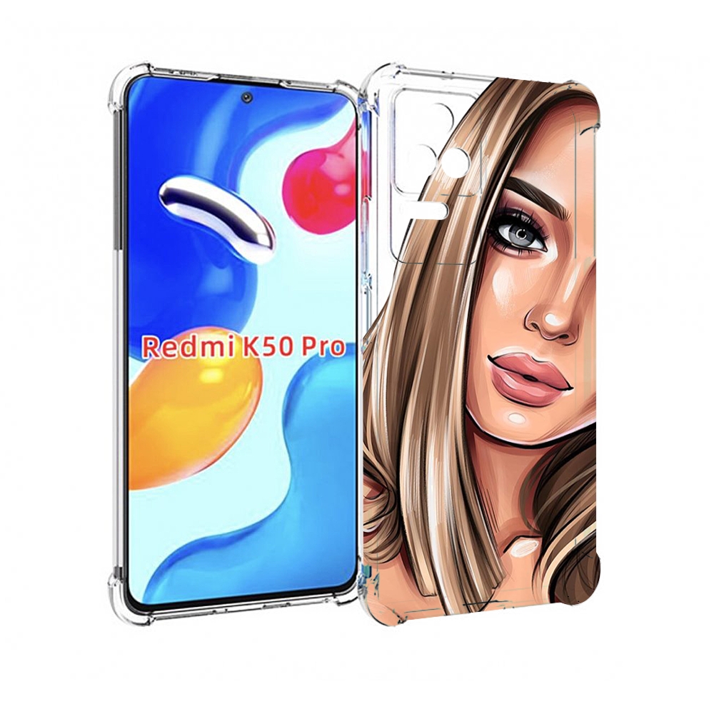 

Чехол MyPads девушка-с-каре женский для Xiaomi Redmi K50 / K50 Pro, Прозрачный, Tocco