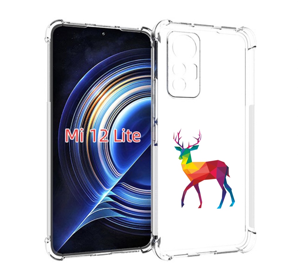 

Чехол MyPads геометрический олень для Xiaomi 12 Lite, Прозрачный, Tocco