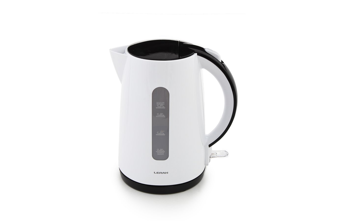 Чайник электрический Leran EKP-1757 P 1.7 л прозрачный, черный, белый чайник homestar hs 1036 1 8l white