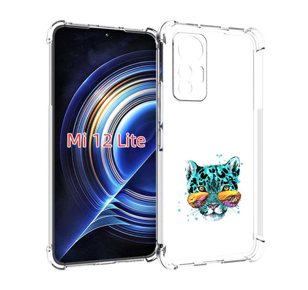

Чехол MyPads голубой лео для Xiaomi 12 Lite, Прозрачный, Tocco