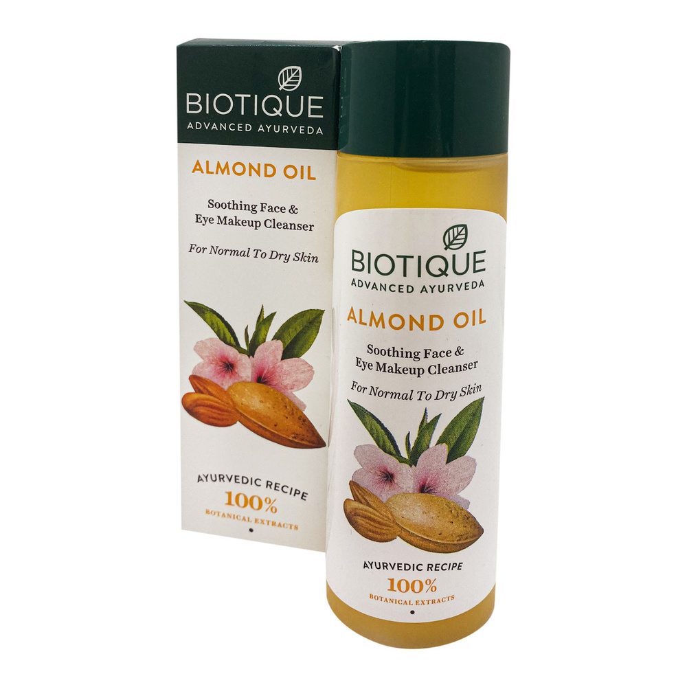 

Масло для снятия макияжа Biotique миндальное масло, 120 мл