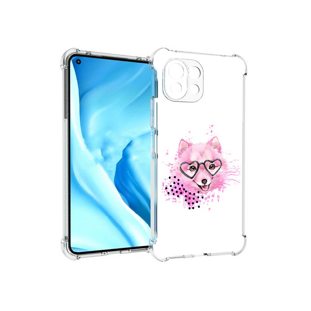 

Чехол MyPads Tocco для Xiaomi Mi 11 Lite розовый волченок (PT159462.256.585), Прозрачный, Tocco