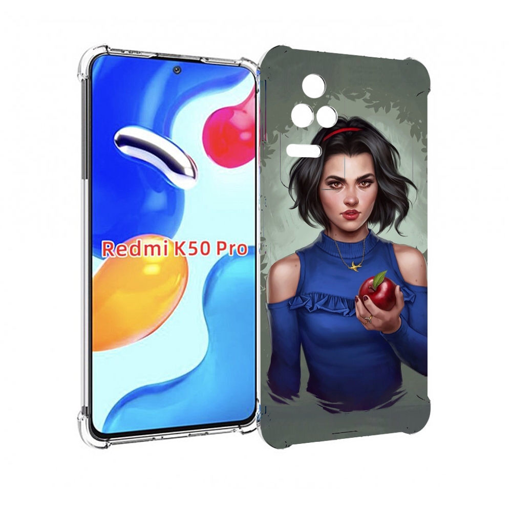 

Чехол MyPads девушка-с-яблоком женский для Xiaomi Redmi K50/K50 Pro, Прозрачный, Tocco