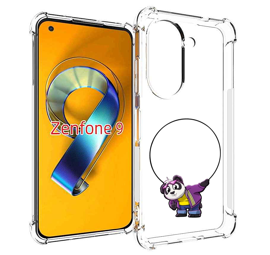 

Чехол MyPads панда-с-обручем для Asus Zenfone 9 (AI2202), Прозрачный, Tocco