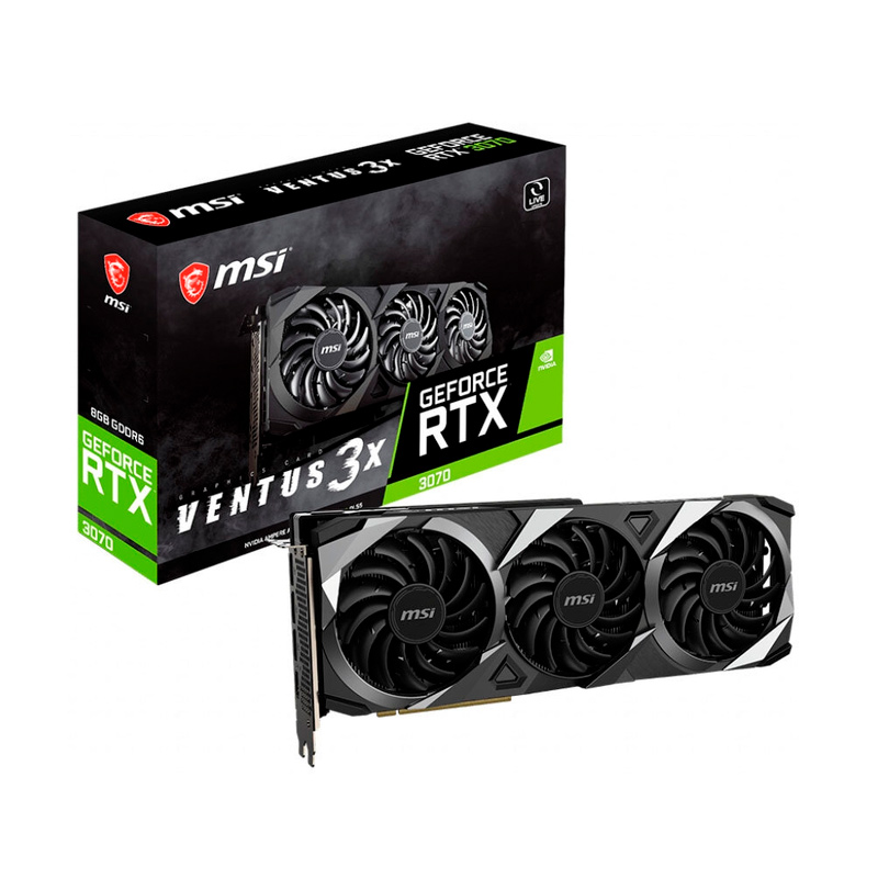 фото Видеокарта msi nvidia geforce rtx 3070 ventus 3x (rtx 3070 ventus 3x)