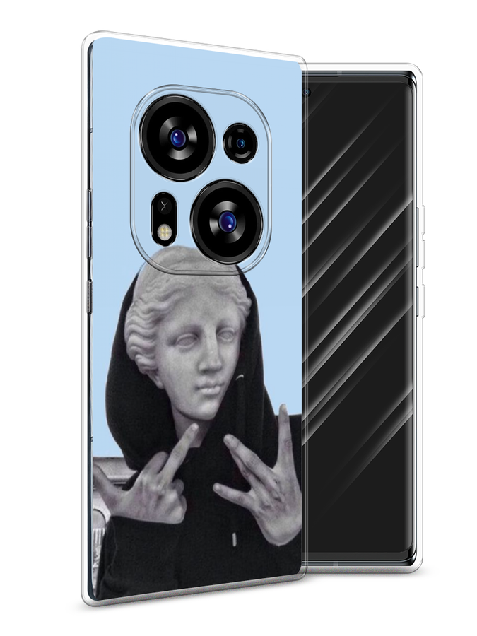 

Чехол Awog на Tecno Phantom X2/X2 Pro "SWAG статуя", Голубой, 303250-9