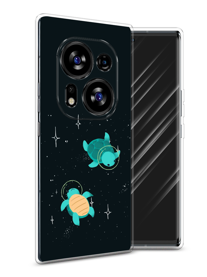 

Чехол Awog на Tecno Phantom X2/X2 Pro "Черепашки космонавты", Черный;синий, 303250-4