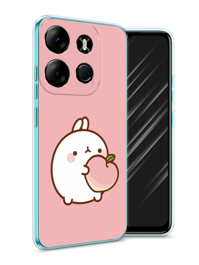 

Чехол Awog на Tecno Phantom X2/X2 Pro "Кролик с персиком", Розовый;бежевый, 303250-1