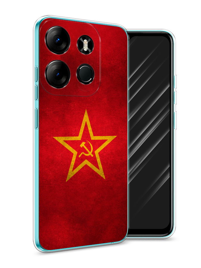 

Чехол Awog на Tecno Phantom X2/X2 Pro "Красное знамя", Желтый;красный, 303250-10