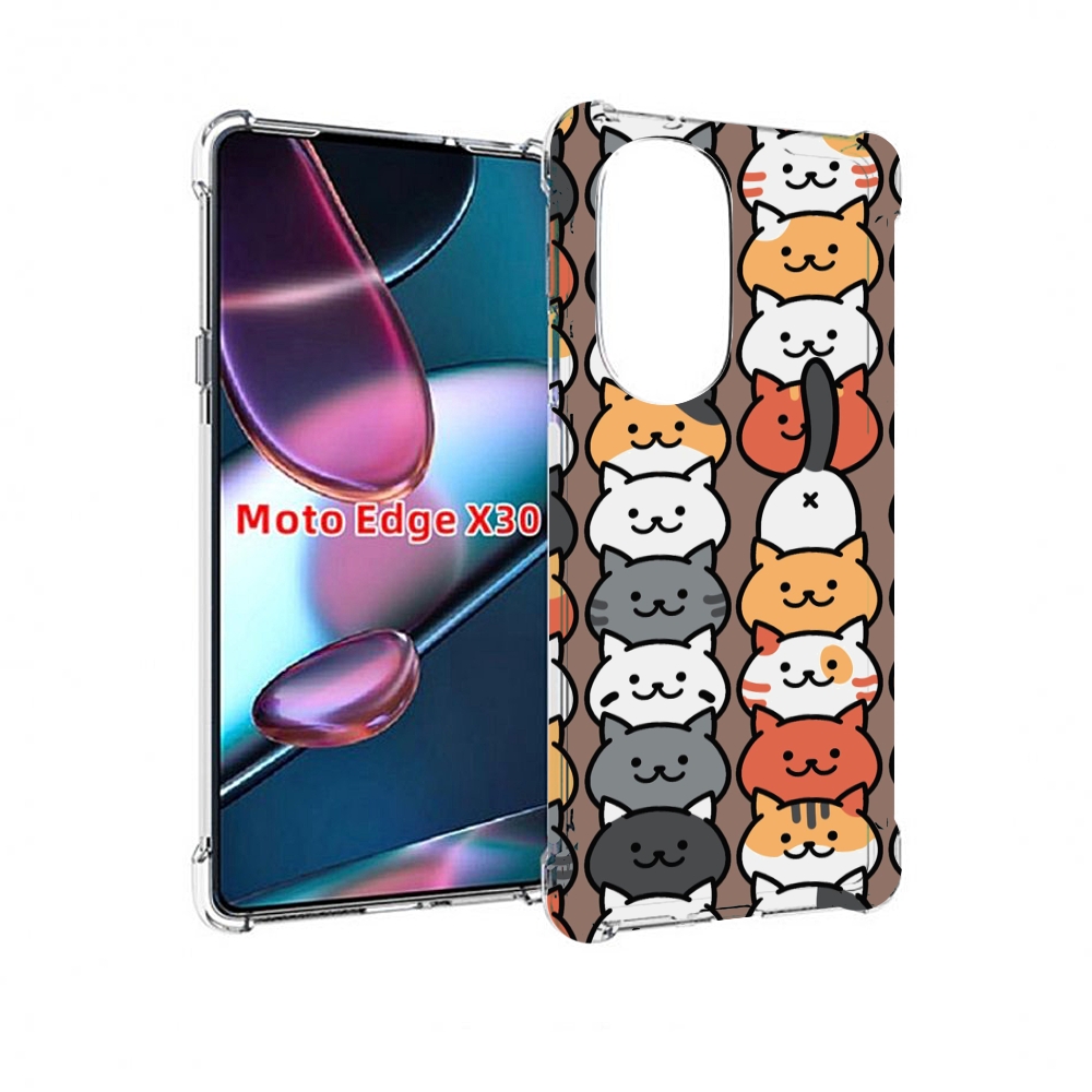 

Чехол MyPads Найди-кота для Motorola Moto Edge X30, Прозрачный, Tocco