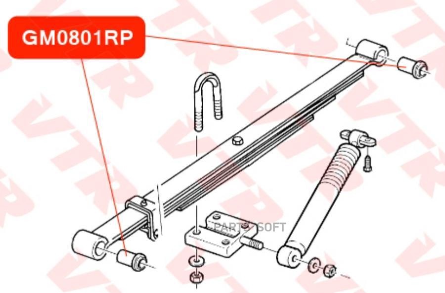 

GM0801RP ПОЛИУРЕТАНОВЫЙ САЙЛЕНТБЛОК ЗАДНЕЙ РЕССОРЫ