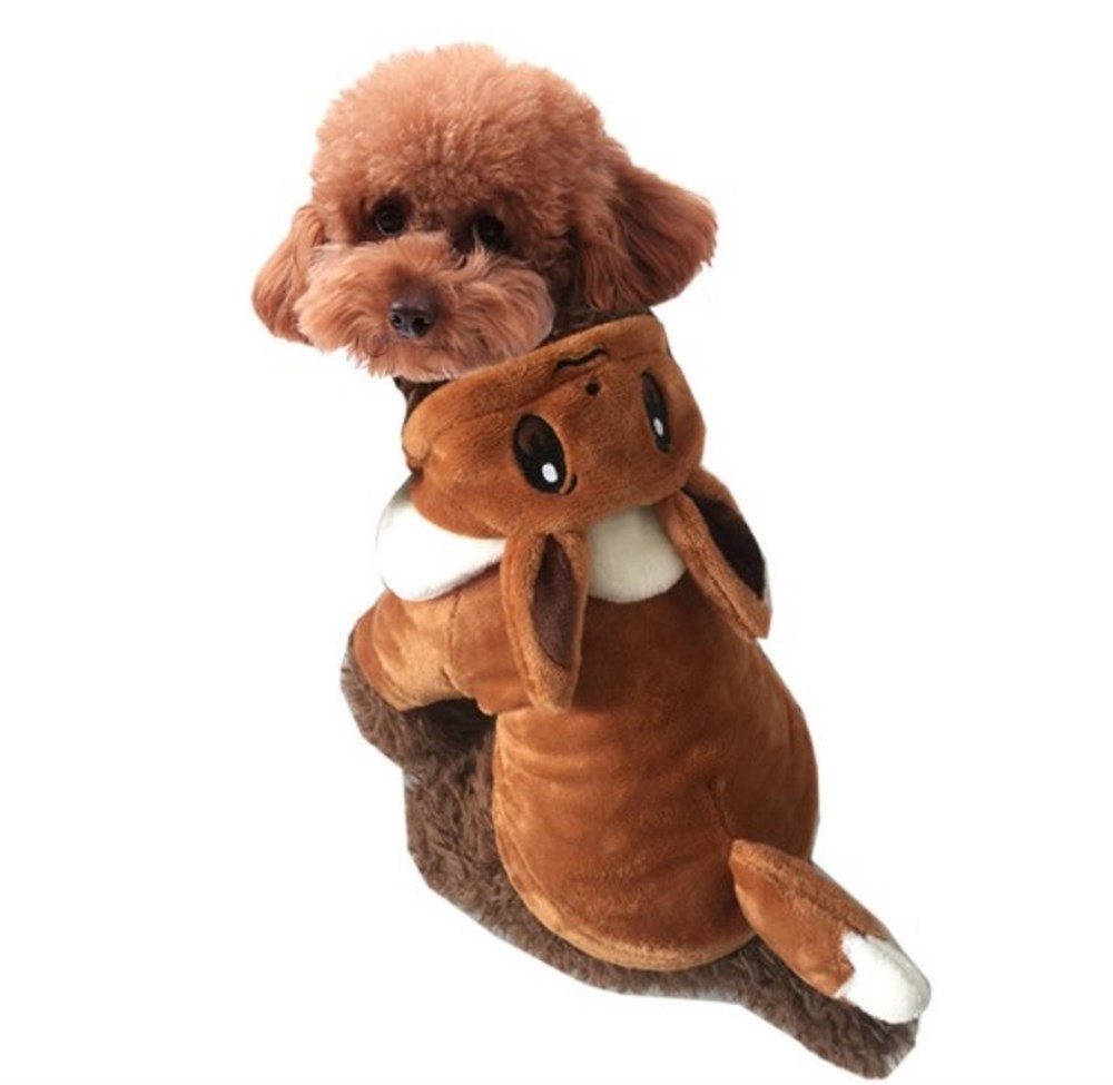 Костюм для собак Покемон Иви, размер S, унисекс, коричневый