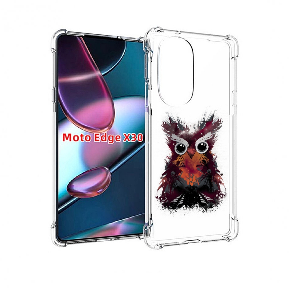 

Чехол MyPads Необычная сова для Motorola Moto Edge X30, Прозрачный, Tocco