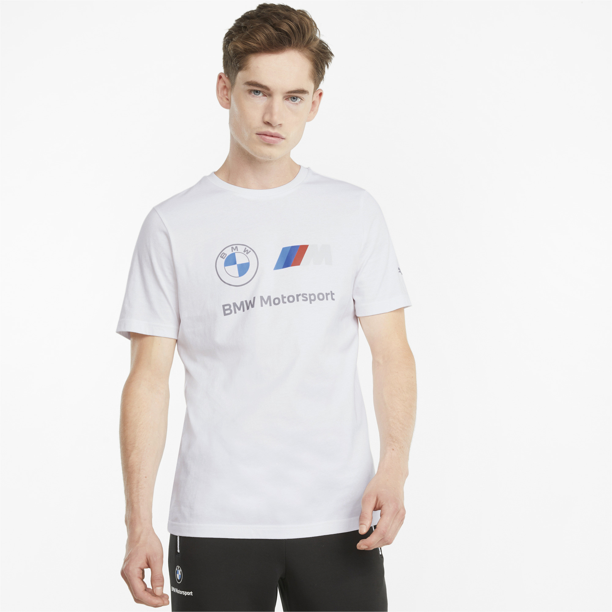 

Футболка мужская PUMA Bmw Mms Ess Logo Tee белая L, Bmw Mms Ess Logo Tee