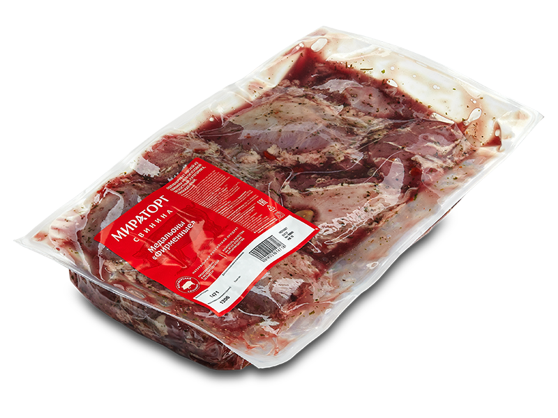 

Медальоны из свинины в маринаде охлажденные
