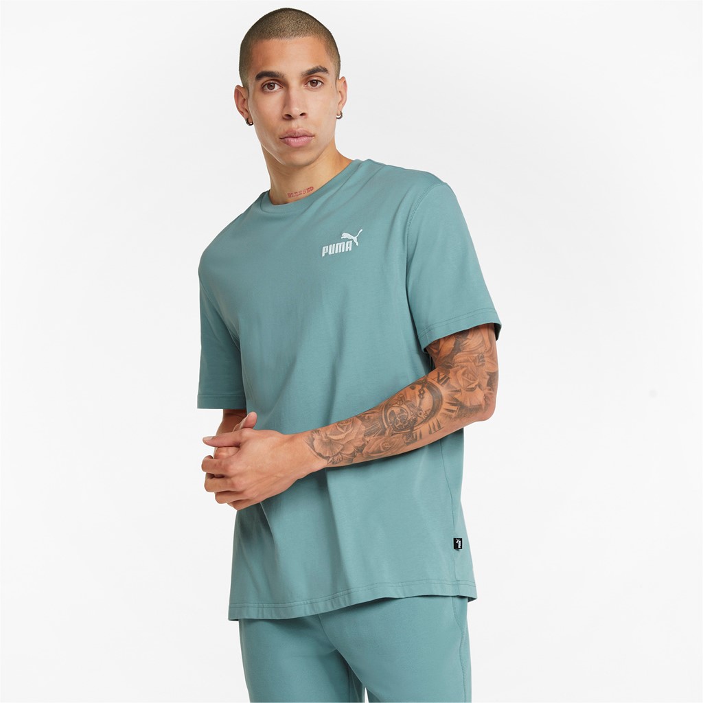 фото Футболка мужская puma ess+ relaxed tee синяя l