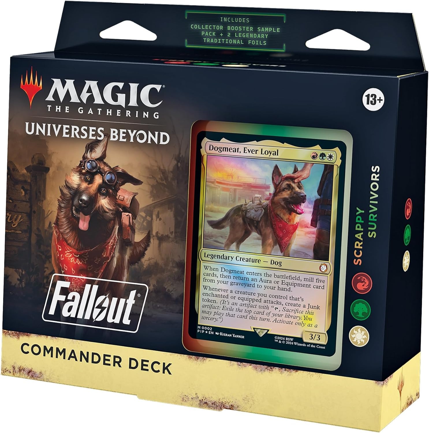 Дополнение для игры Magic The Gathering MTG Commander Deck Fallout Scrappy Английский дополнение для magic the gathering commander deck riveteers rampage streets of new capenna