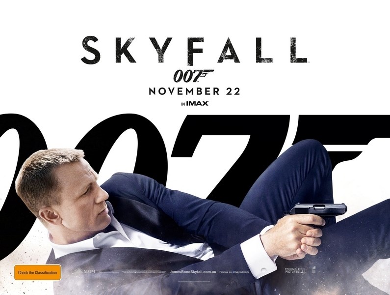 

Постер к фильму "Джеймс Бонд 23 - 007: Координаты «Скайфолл»" (Skyfall) A4