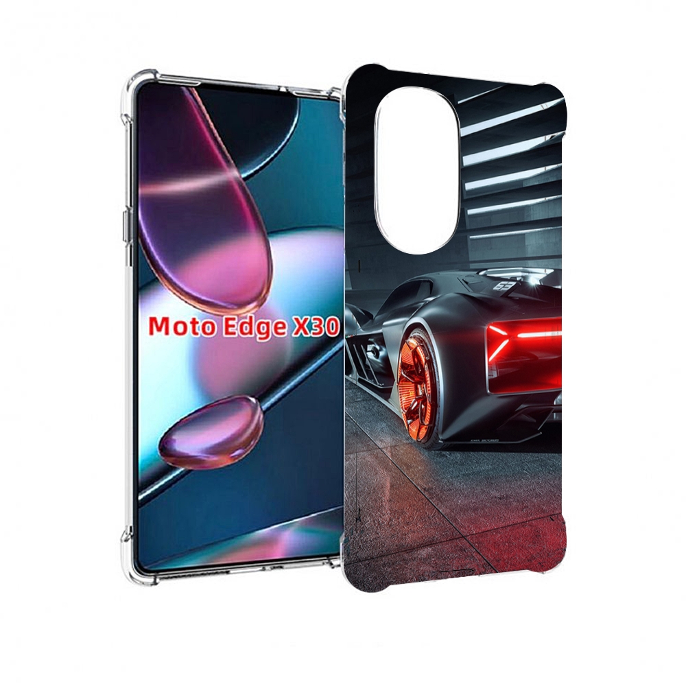 

Чехол MyPads Ночной-город мужской для Motorola Moto Edge X30, Прозрачный, Tocco
