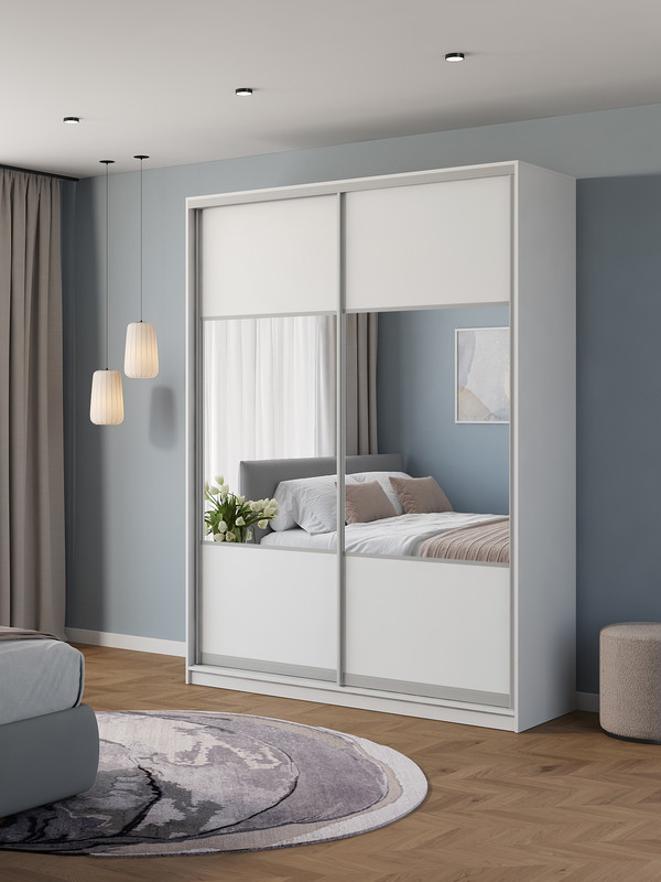 

Шкаф купе Армариум Атина 190х45х240 белый комбинированный, Атина03