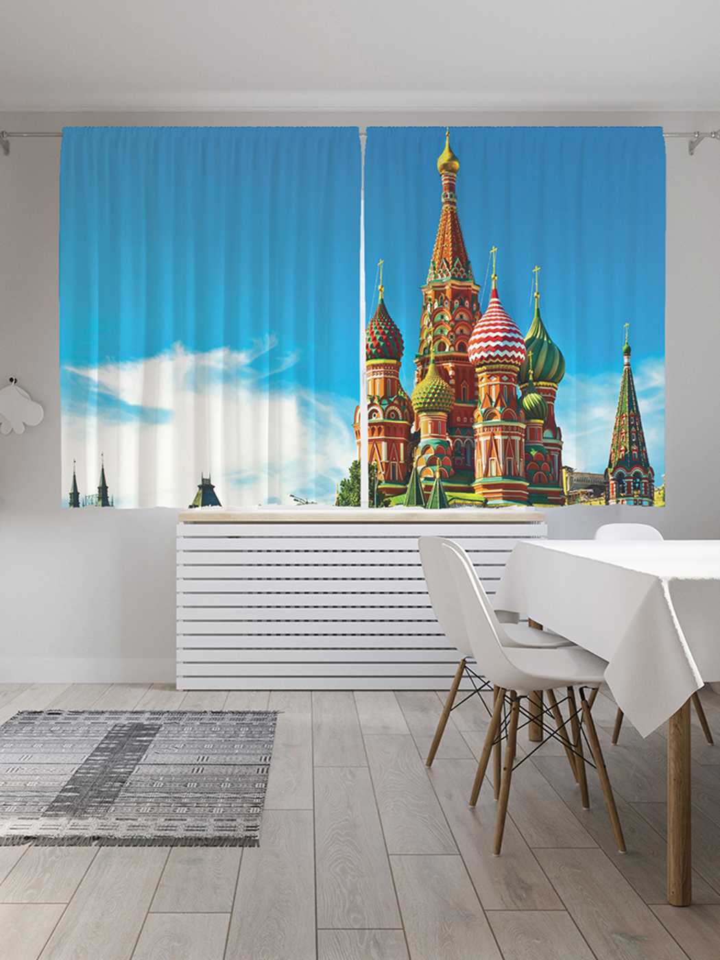 

Шторы с фотопечатью JoyArty "Кремль" из сатена, 290х180 см