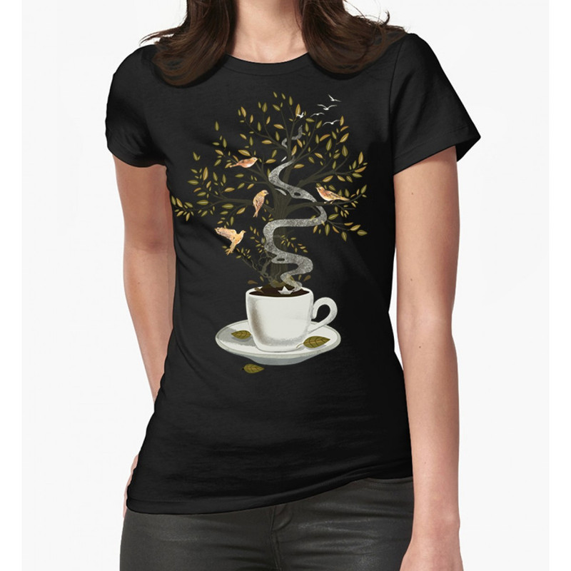 фото Футболка женская dream shirts чашка с мечтами черная xl