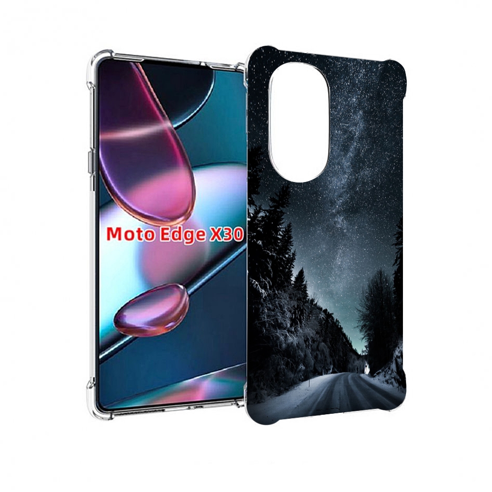 

Чехол MyPads Ночной-лес для Motorola Moto Edge X30, Прозрачный, Tocco