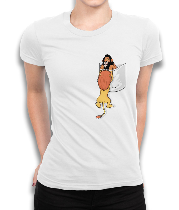 

Футболка женская Dream Shirts Шрам в Кармашке белая S, Белый, Шрам в Кармашке