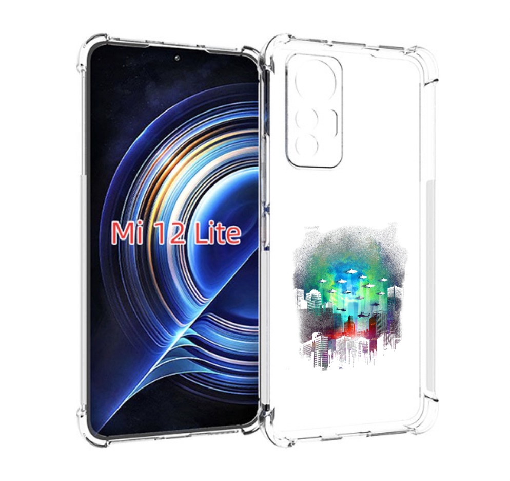

Чехол MyPads город в свечении для Xiaomi 12 Lite, Прозрачный, Tocco