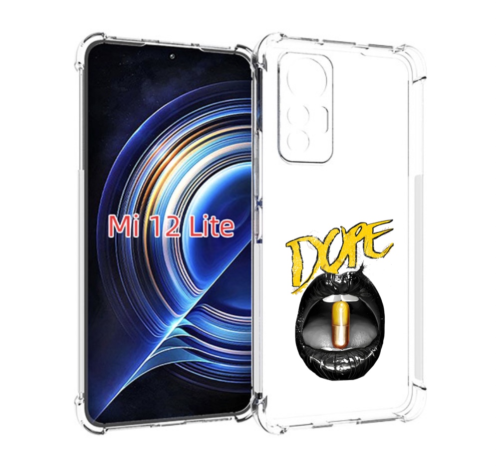 

Чехол MyPads губы для Xiaomi 12 Lite, Прозрачный, Tocco