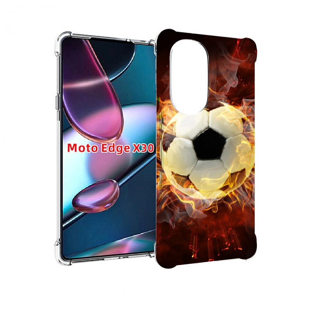 

Чехол MyPads Огненный-мяч для Motorola Moto Edge X30, Прозрачный, Tocco