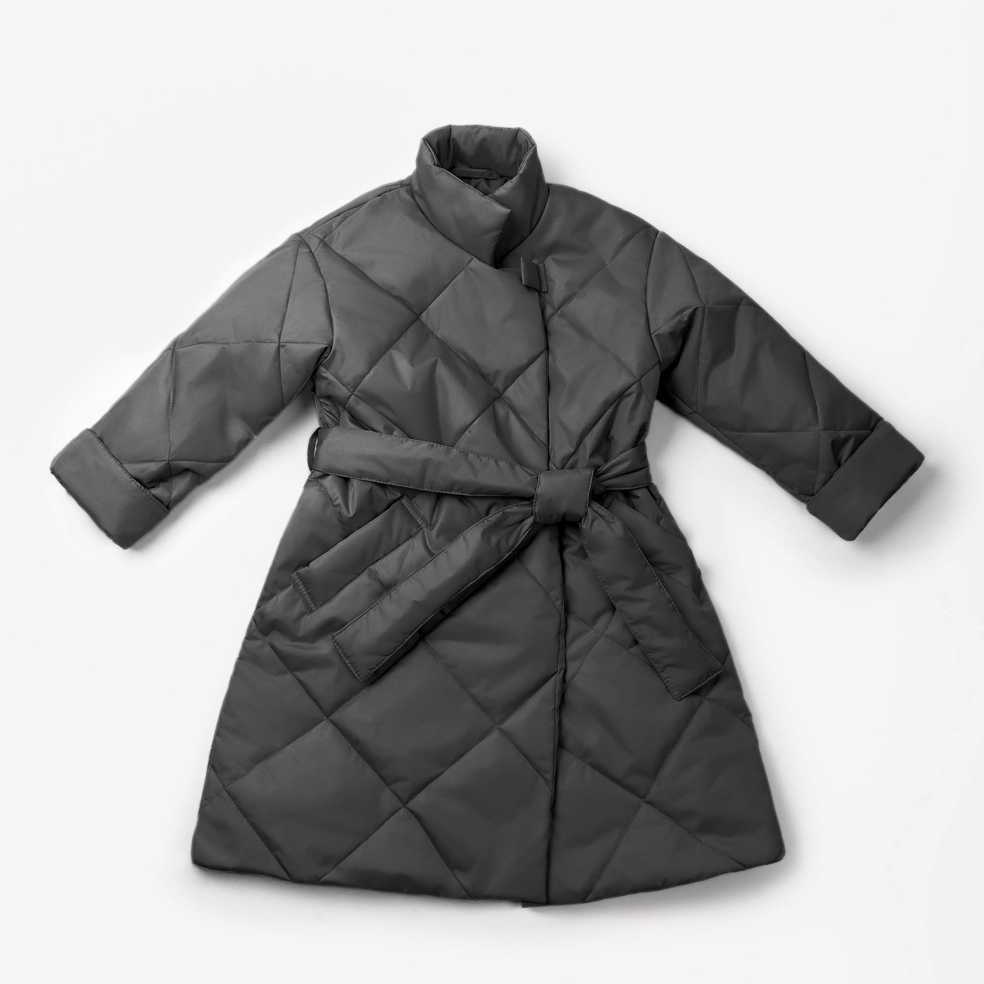 Пальто детское Amarobaby AB-OD22-TRENDY30, черный, 122