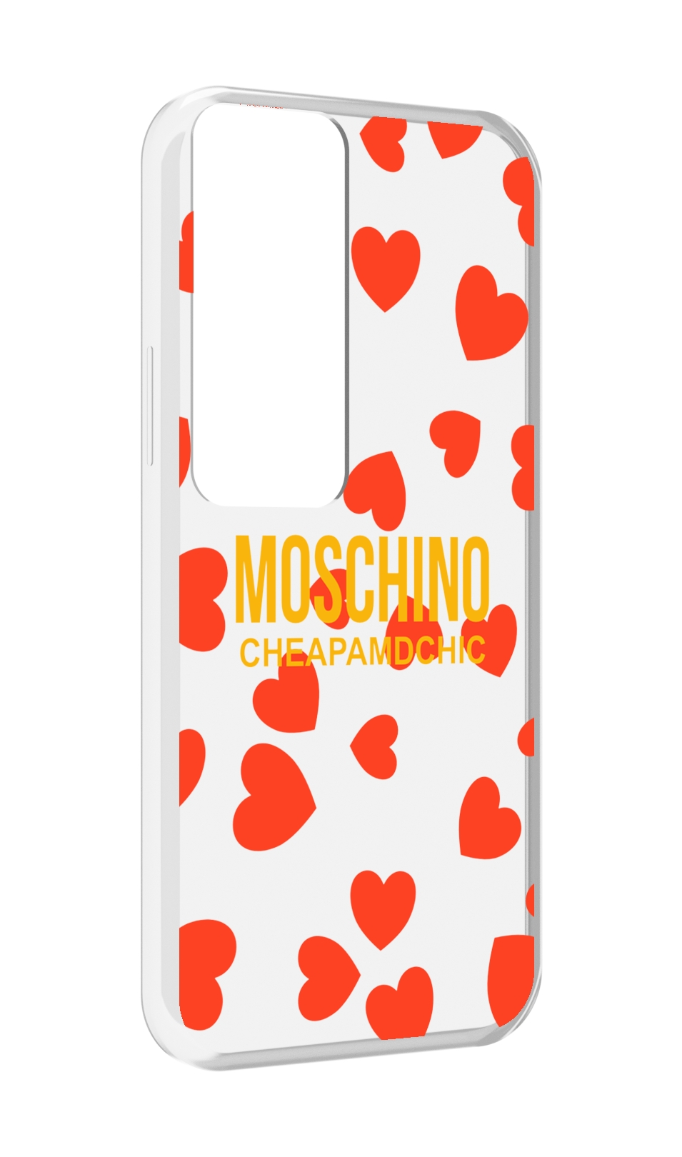 

Чехол MyPads сердца-москино для Tecno Pova Neo 2, Прозрачный, Tocco