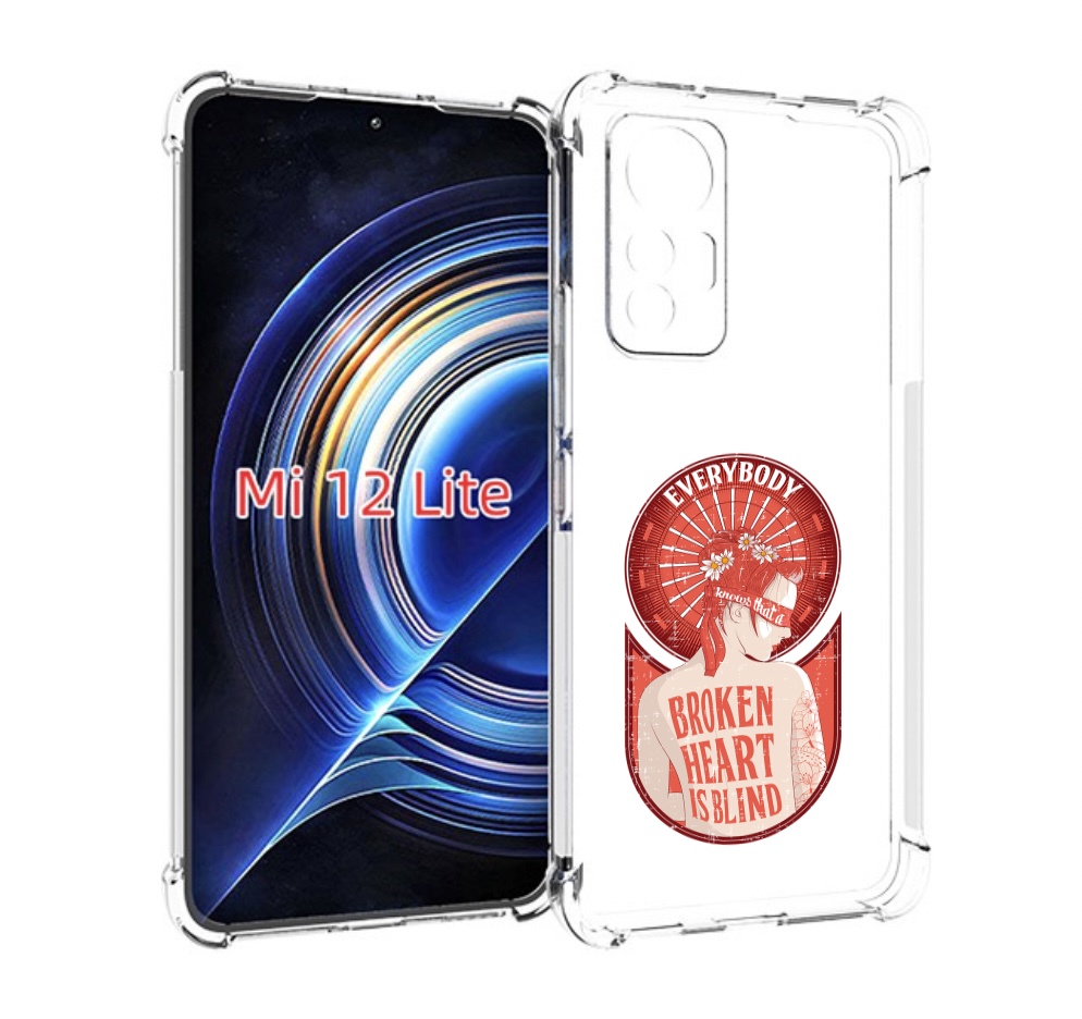 

Чехол MyPads девушка разбитое сердце для Xiaomi 12 Lite, Прозрачный, Tocco