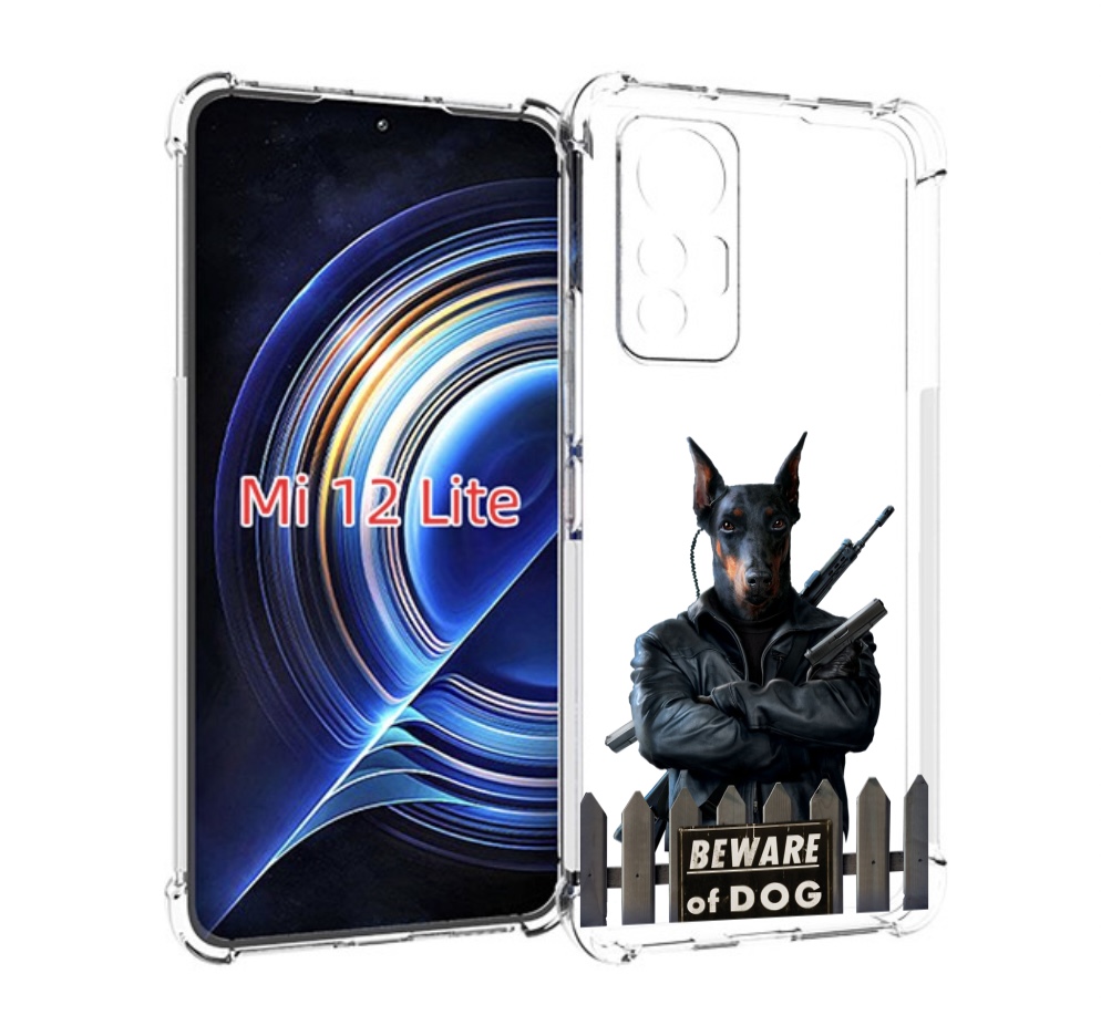 

Чехол MyPads доберман для Xiaomi 12 Lite, Прозрачный, Tocco