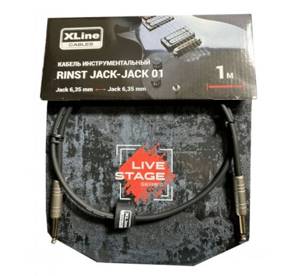 Кабель инструментальный Xline Cables RINST JACK-JACK 01 2xJack 635mm mono длина 1м 1958₽