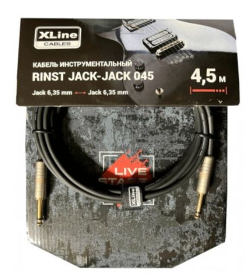 

Кабель инструментальный Xline Cables RINST JACK-JACK 045 2xJack 6,35mm mono длина 4.5м, Черный, 523684