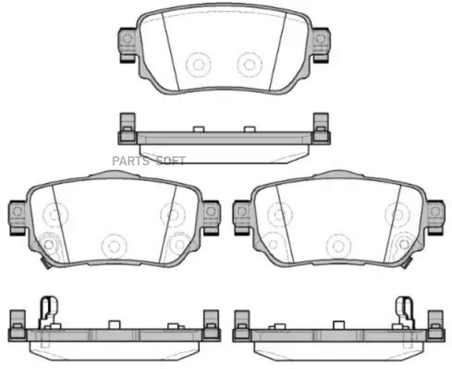 

Колодки Дисковые Задние Nissan Qashqai 1.2-1.6i/Dci 14> Remsa 158202 1582 02