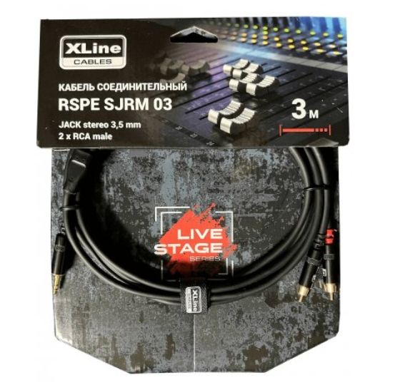 Кабель специальный Xline Cables RSPE SJRM03 JACK stereo 3.5mm - 2 x RCA male, длина 3 м